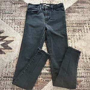 Levi’s 727 High Rise Super Skinny Black Jeans